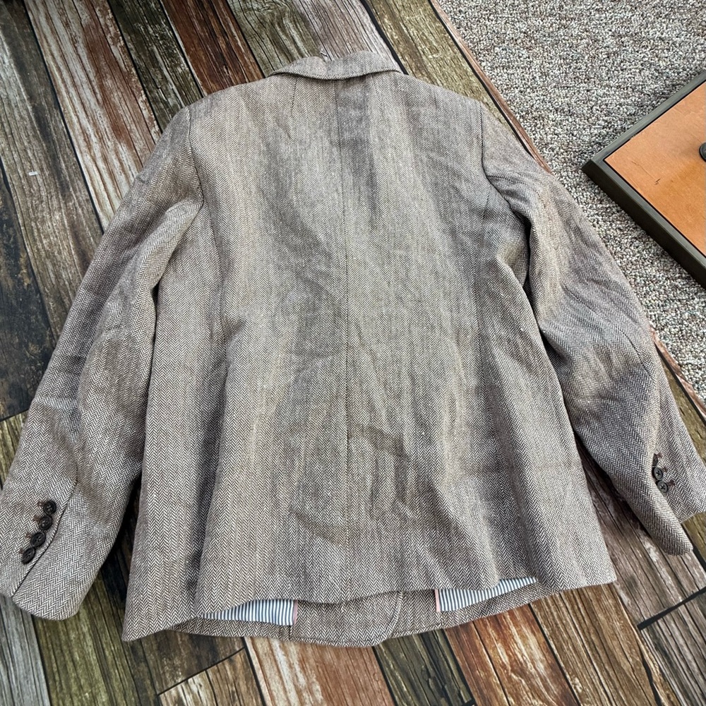 J. Crew Bristol Double-Breasted Blazer in Italian Cotton-Linen Herringbone - Picture 4 of 7
